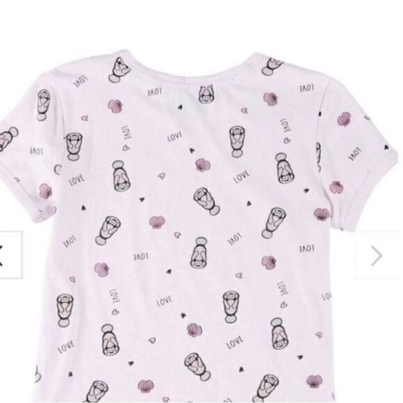 CHUBBY MERMAIDS Juniors Short Sleeve Top Large - Picture 5 of 9